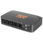 IK Multimedia ARC Studio+, rear panel with XLR, USB-C and optical connections