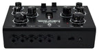 Erica Synths Acidbox III effects pedal with control knobs and input/output jacks, used for acid-style bass and synth sounds.