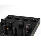 Intech Studio PBF4 Linear Mechanical Series 3 MIDI controller with black keys and sleek design, showing the keyboard layout.
