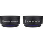 IsoAcoustics ISO-Puck 76 studio monitor stand isolator with black rubber surface and compact design for vibration isolation.