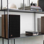JBL L52 Classic passive bookshelf speakers with black cabinets and silver drivers, designed for hi-fi audio systems.