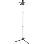 K&M 19775 microphone multimedia stand with adjustable arm and holder for professional audio equipment.
