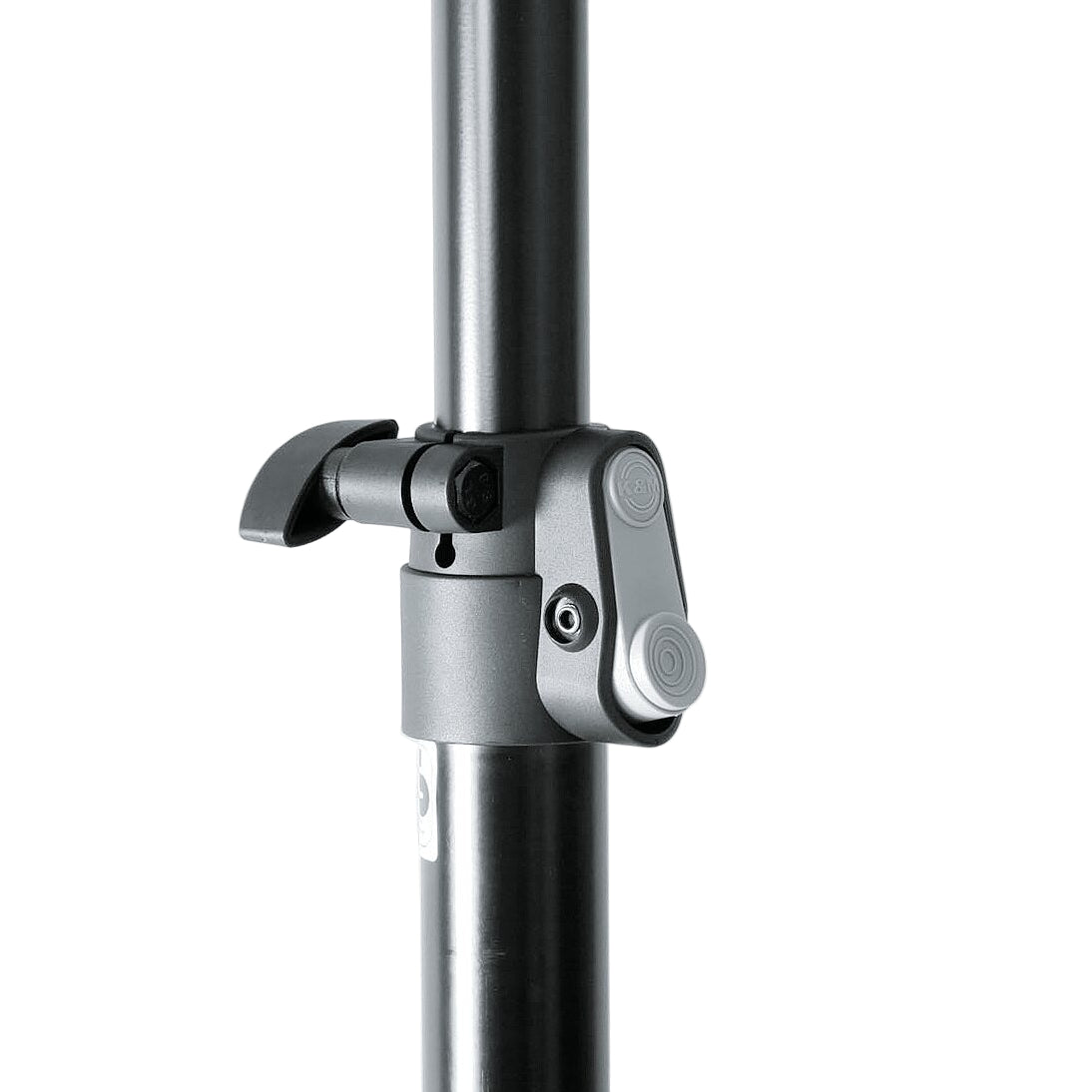 K&M 21435, pa speaker stands, angle