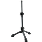 K&M 23150-3 desktop microphone stand with adjustable arm and sturdy base for professional audio setups.