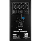 Kali Audio IN-5 active nearfield monitor, lifestyle setup, in black