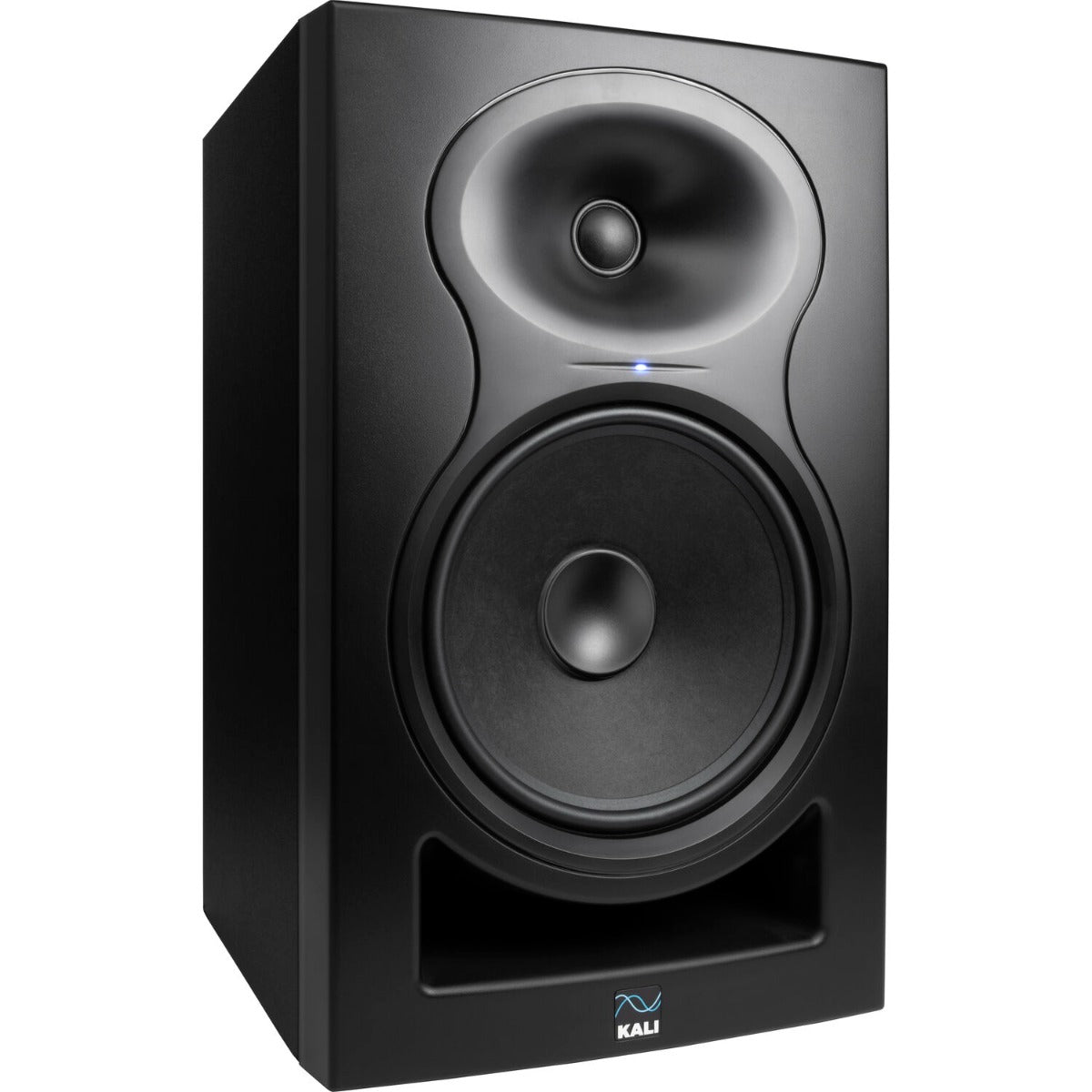Kali Audio LP-8 V2 active nearfield monitors, in black, front view