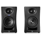 Kali Audio LP-UNF active nearfield monitors, black front view 3