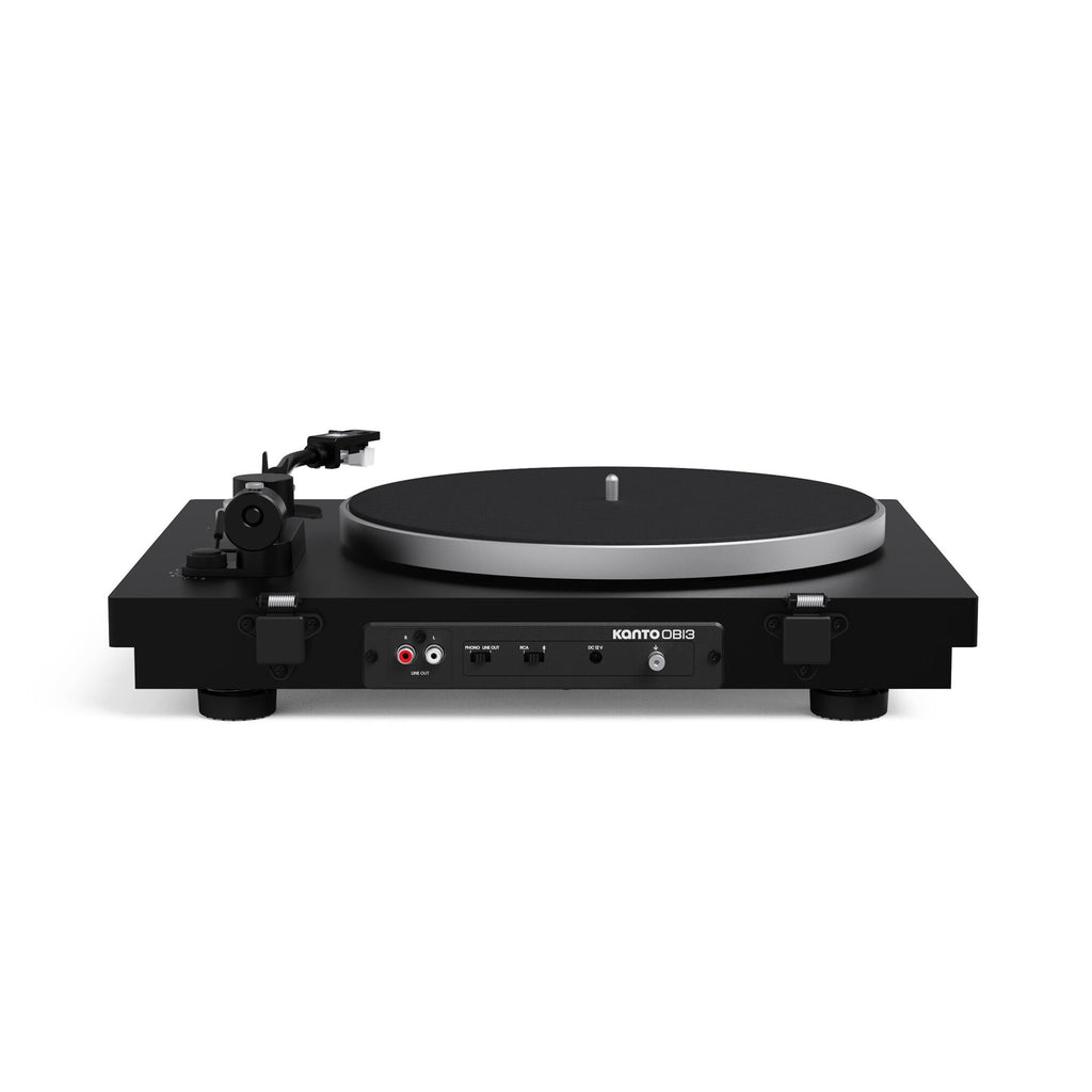 Kanto Audio OBI3 Gen 2 turntable, Black, rear connections