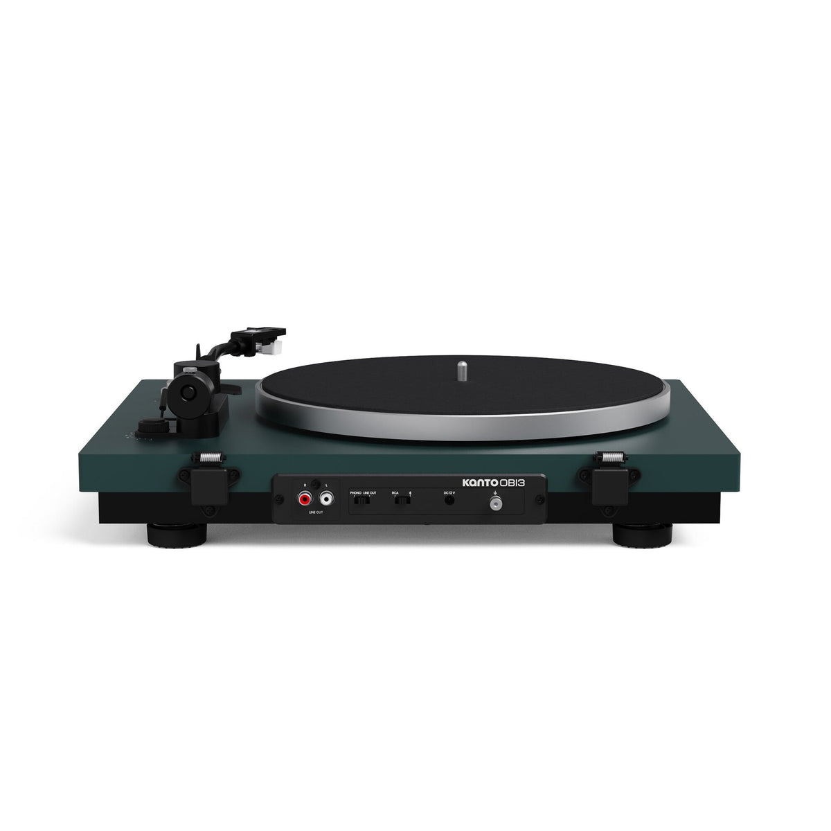 Kanto Audio OBI3 Gen 2 turntable, Green, rear connections