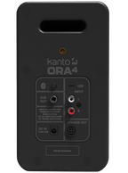 Kanto Audio Ora 4 desktop speakers, black front view 2