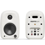 Kanto Audio UKI desktop speakers with Bluetooth, active bookshelf speakers, 100W output, designed for clear, high-quality sound.