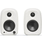 Kanto Audio UKI desktop speakers with Bluetooth, active bookshelf speakers, black finish, compact design, and 100W power output.