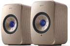 KEF LSX II, active bookshelf speakers, front, carbon black