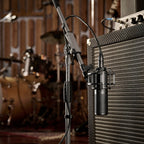 Shure KSM40C condenser microphone with a sleek design, suitable for professional audio recording and live sound applications.