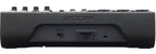 Zoom LiveTrak L-8 digital mixer with multiple input channels, sliders, and control knobs for professional audio mixing.