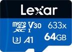 Lexar 633X 64GB microSDHC/SDXC V30 microSD card, view 2