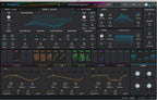 Arturia Pigments 6 music production software interface showing LFO controls and colorful waveform visualizations.
