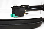 Sumiko Olympia MM phono stylus installed on a turntable for high-quality vinyl record playback.