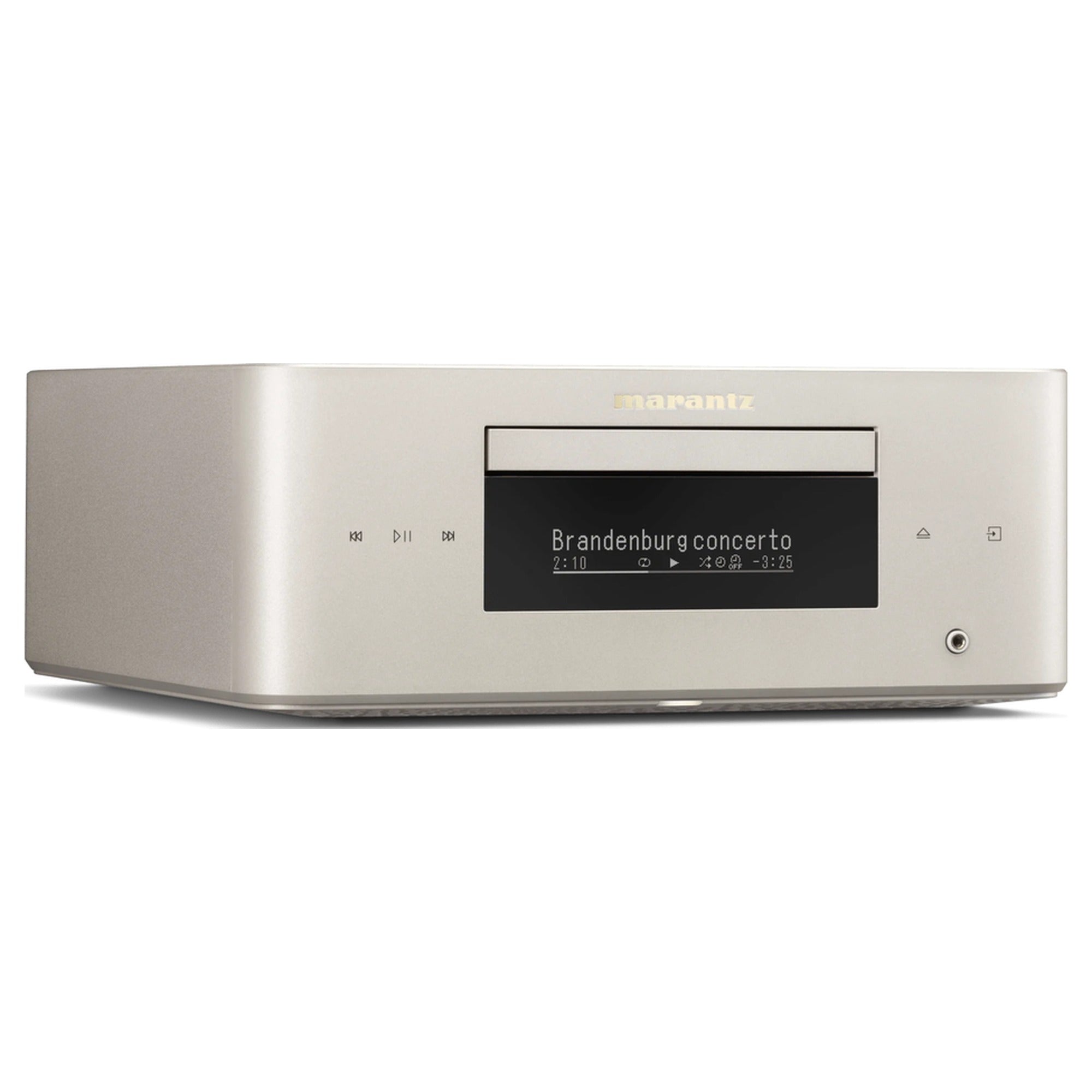 Marantz MCR 60n DAB, Marantz Champagne Gold, angled view from the right