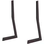 Black Megasonus POLYLEG acoustic panel leg set for Poly Series panels, featuring durable, adjustable supports for soundproofing.
