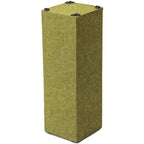 Megasonus Q Basstrap acoustic panel for low-frequency sound absorption, shown in a room setting with a sleek, modern design.