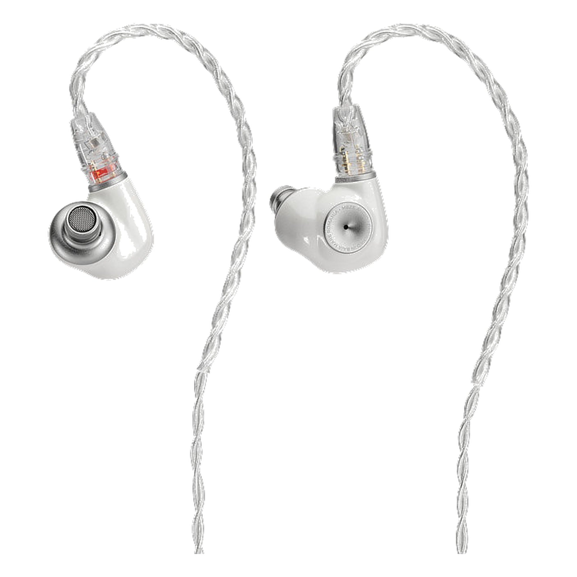 Meze Audio Alba S in-ear monitors with transparent braided silver-plated cable