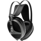 Meze Audio Elite Tungsten wired headphones with sleek design and premium build, featuring large ear cups and adjustable headband.
