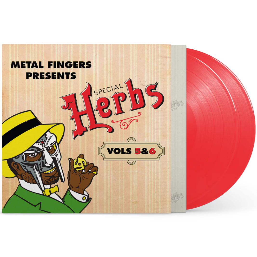 MF DOOM – Special Herbs Vol. 5 & 6 vinyl 2LP, apple red colored vinyl record
