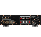 Marantz MODEL 50 stereo amplifier with black back panel and input/output ports, showcasing high-quality audio equipment.