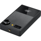 MoFi Electronics UltraPhono phono preamp shown with sleek design and control knobs for high-quality vinyl record audio.