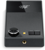 MoFi Electronics UltraPhono phono preamp with front controls and input connections, shown from a high-angle front view.