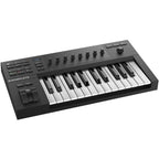 Native Instruments Komplete Kontrol A25 MIDI keyboard controller, front view.