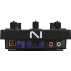 Native Instruments Traktor Z1 MK2 DJ controller, rear ports panel with RCA outputs.