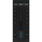 Native Instruments Traktor Z1 MK2 DJ controller, top view of mixer controls.