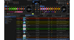 Native Instruments Traktor Pro 4 DJ software interface on screen showing waveform, controls, and playlist.