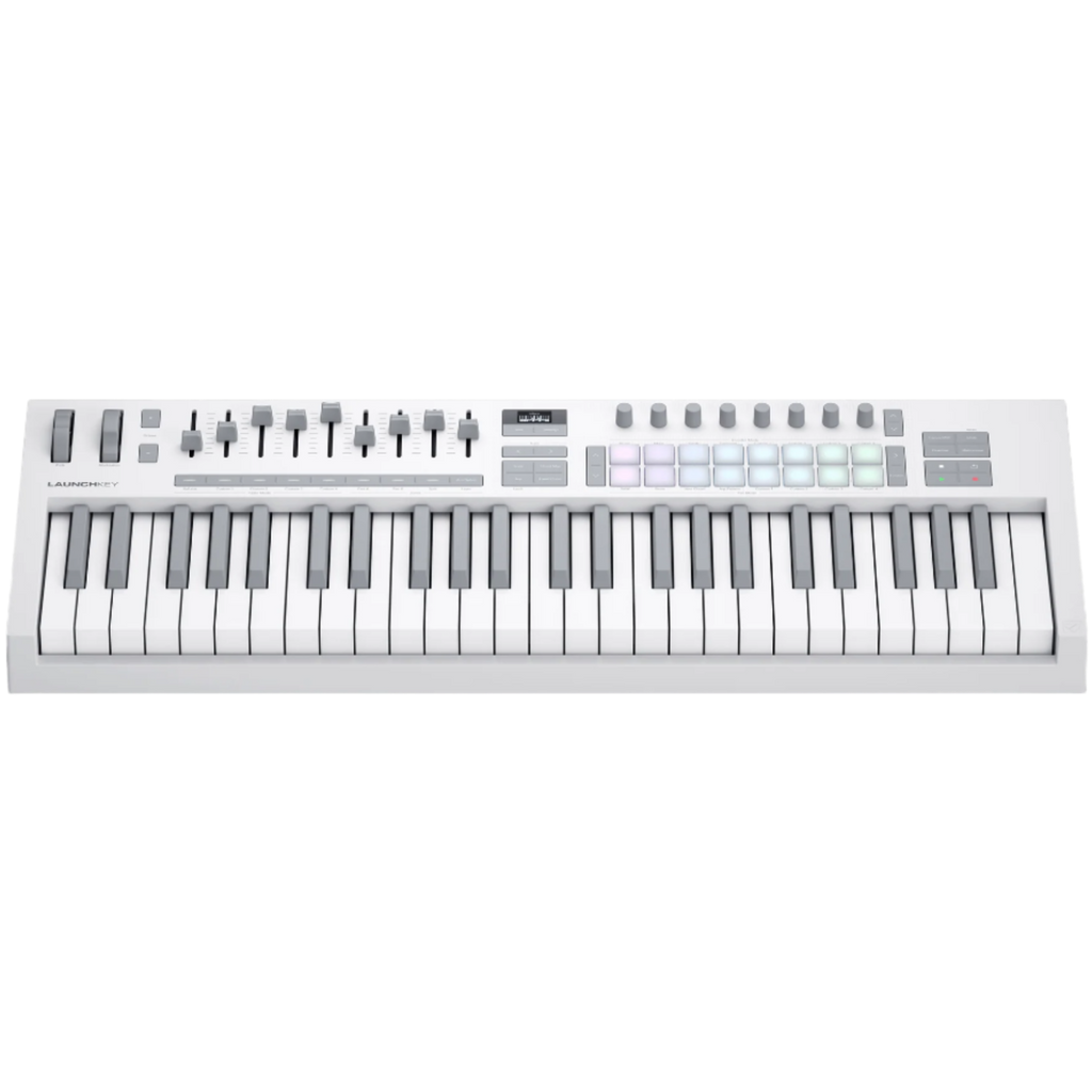 Novation Launchkey 49 MK4 MIDI keyboard, in white