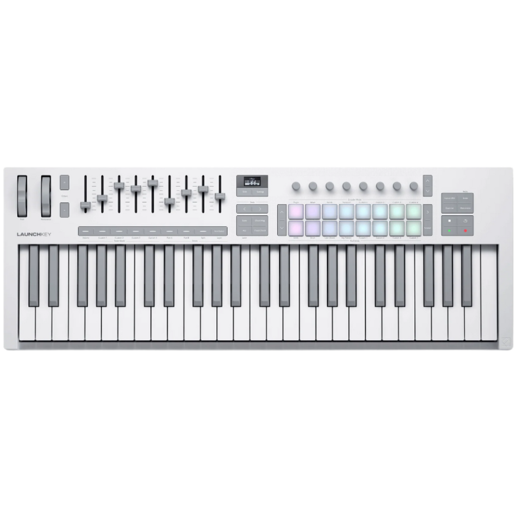 Novation Launchkey 49 MK4 MIDI keyboard, in white