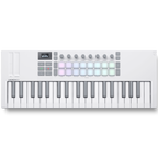 Novation Launchkey Mini 37 MK4 MIDI keyboard, in white