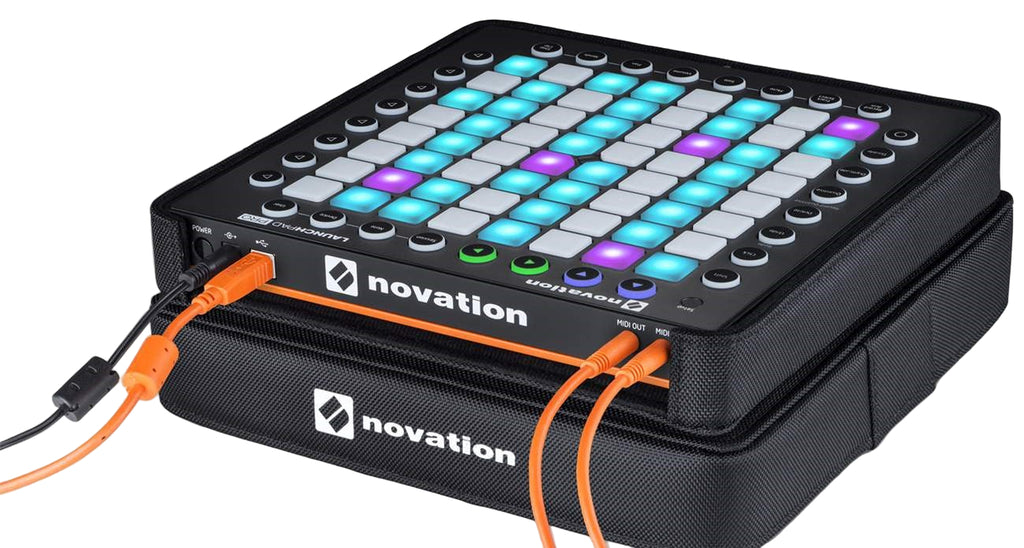 Novation Launchpad Pro hard case in black, protective studio bag designed for secure transport and storage of the Launchpad Pro controller.