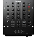 Numark M4 dj mixers, black close up