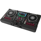 Numark Mixstream Pro+ standalone DJ controller, front view.