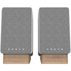 Onkyo GX-30ARC desktop speakers, in black, lifestyle setting