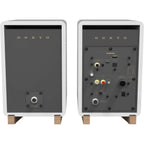 Onkyo GX-30ARC desktop speakers, in black, lifestyle setting
