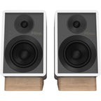 Onkyo GX-30ARC desktop speakers, in black, lifestyle setting