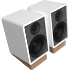 Onkyo GX-30ARC desktop speakers, in black, lifestyle setting