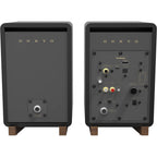 Onkyo GX-30ARC desktop speakers, in black, lifestyle setting