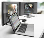 OWC Thunderbolt Mini Dock with dual 4K HDMI ports and USB hubs, compact black docking station for enhanced connectivity.