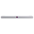 WiiM Bar Matte White front view with touch display