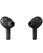 Bang & Olufsen Beoplay Eleven wireless in-ear headphones with natural aluminum finish, shown from the front in the packshot image.