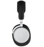 Bang & Olufsen Beoplay H100 wireless headphones in black, front view showing sleek design and over-ear fit.
